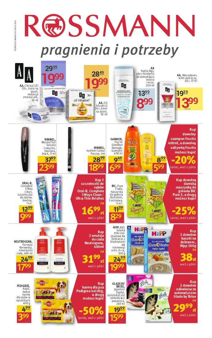 Gazetka promocyjna Rossmann str. 1