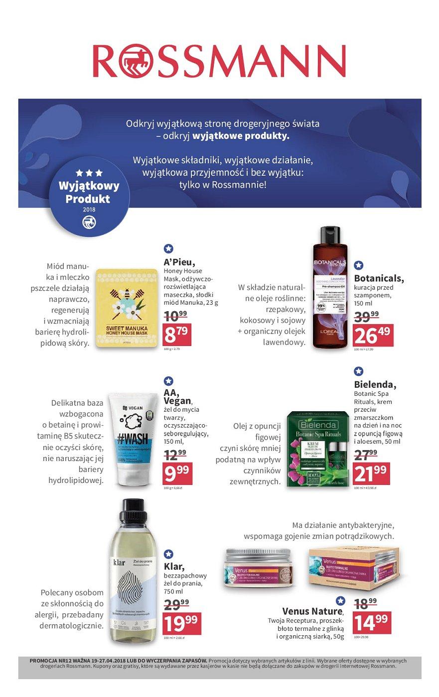 Gazetka promocyjna Rossmann str. 1